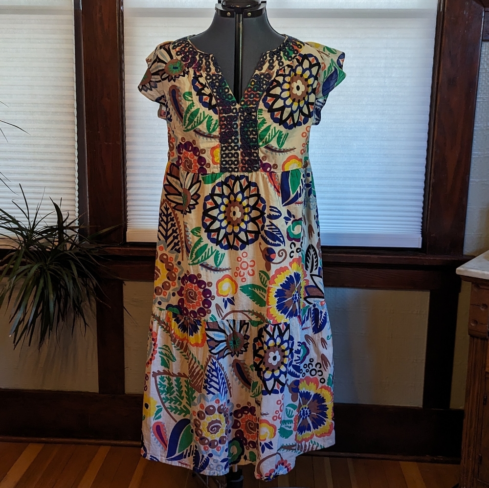 Whimsical Boho summer floral dress.